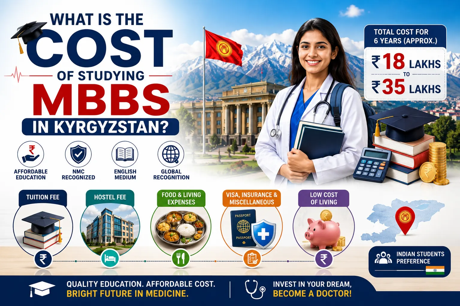 What Is The Cost Of Studying MBBS In Kyrgyzstan?